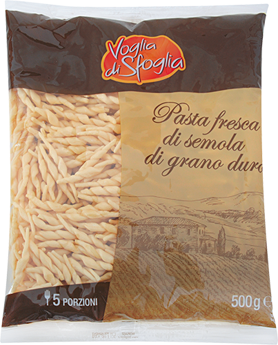VOGLIA DI SFOGLIA PASTA FRESCA DI GRANO DURO ORECCHIETTE/ TROFIE/ STROZZAPRETI