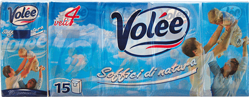 VOLÉE FAZZOLETTI DI CARTA 10 FAZZOLETTI 4 VELI