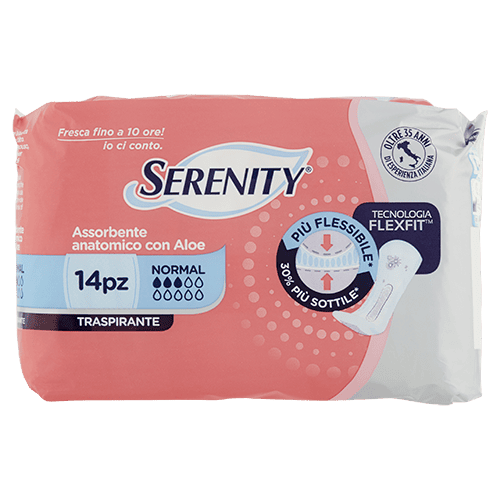 ASSORBENTE ANATOMICO CON ALOE TRASPIRANTE NORMALE