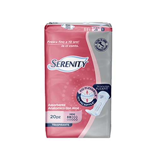 ASSORBENTE ANATOMICO CON ALOE TRASPIRANTE MINI