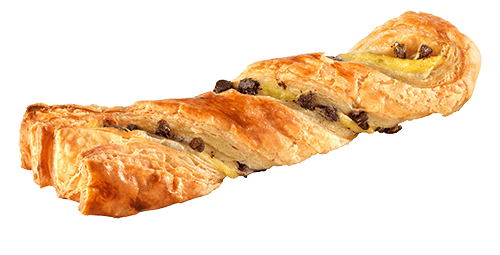 TRECCIA CON CREMA PASTICCERA E PEPITE CIOCCOLATO