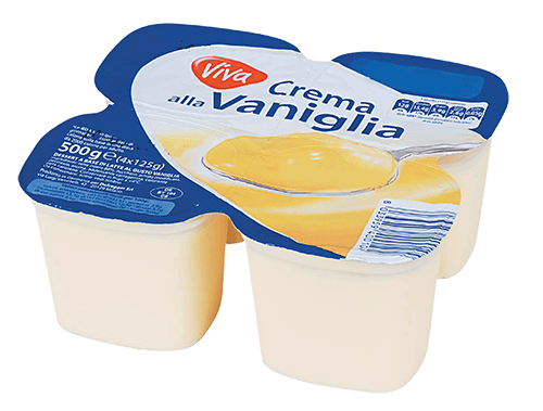 DESSERT CREMA AL CACAO / ALLA VANIGLIA 4 X 125 G
