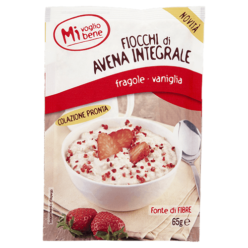 FIOCCHI DI AVENA INTEGRALE FRAGOLE - VANIGLIA / CIOCCOLATO 65 G