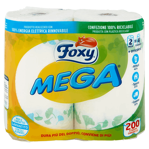 ASCIUGATUTTO FOXY 2 MEGA ROTOLI