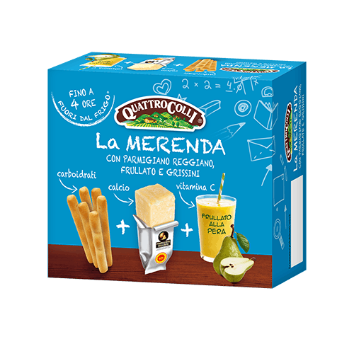LA MERENDA SNACK CON PARMIGIANO REGGIANO FRULLATO GRISSINI