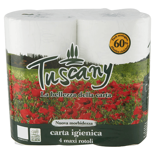 CARTA IGIENICA TUSCANY 4 MAXI ROTOLI 2 VELI