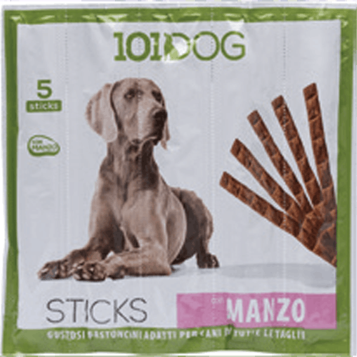 101 DOG 5 STICKS CON MANZO MASTICABILI PER CANI 55 G